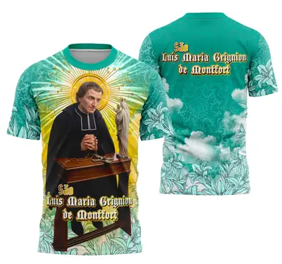 Camisa São Luís Maria Grignion de Montfort - Religião Modelo 03