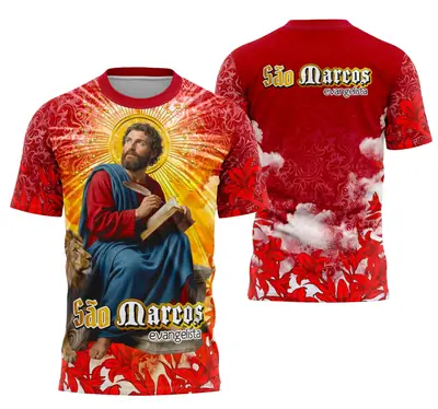 Camisa São Marcos Evangelista - Religião Modelo 04