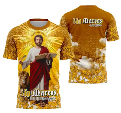 Camisa São Marcos Evangelista - Religião Modelo 05