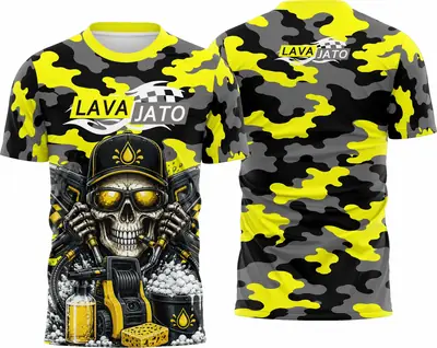 Camisa Estampa Equipe de Lava Jato