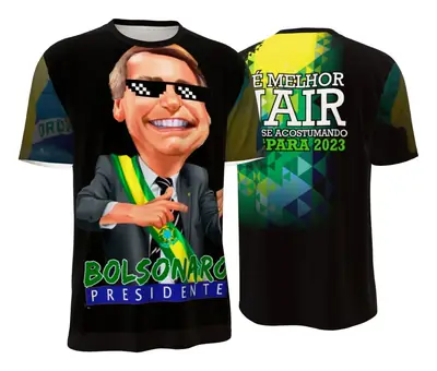 Camisa Bolsonaro Caricatura Preta