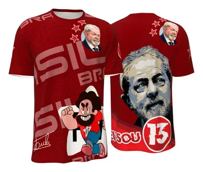 Camisa Lula Personagem de Cartum