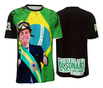 Camisa Modelo Bolsonaro Faixa Presidencial