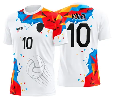 Arte Uniforme de Vôlei Personalizado Profissional Modelo 41