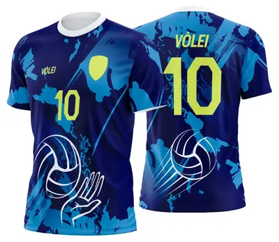 Arte Uniforme de Vôlei Personalizado Profissional Modelo 04