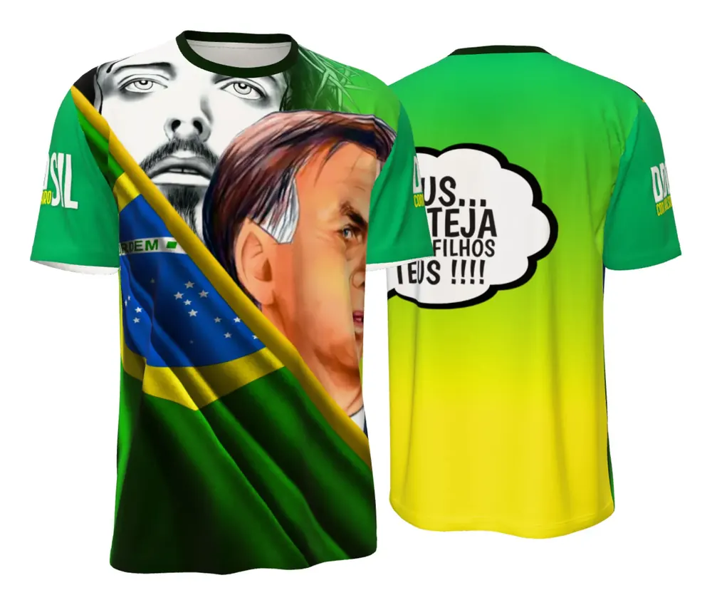 Camisa Bolsonaro Bandeira Ilustrada