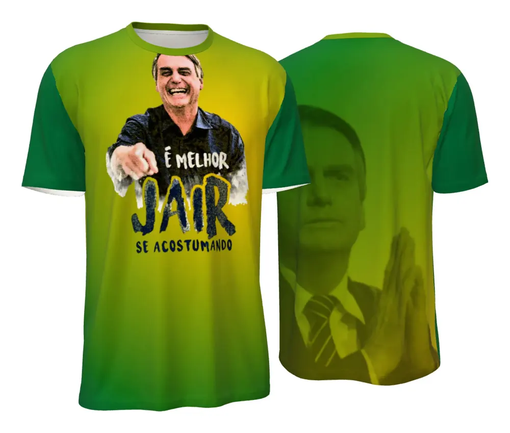 Camiseta Bolsonaro Degradê Apontando
