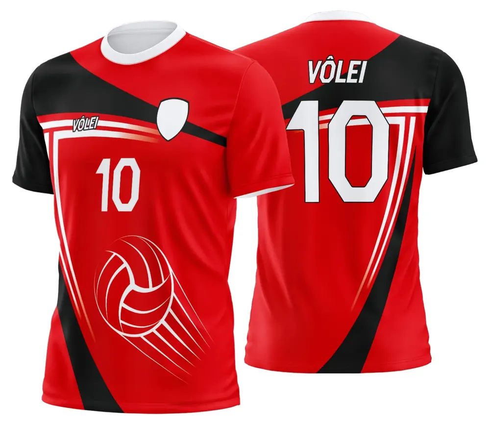 Arte Uniforme de Vôlei Personalizado Profissional Modelo 05