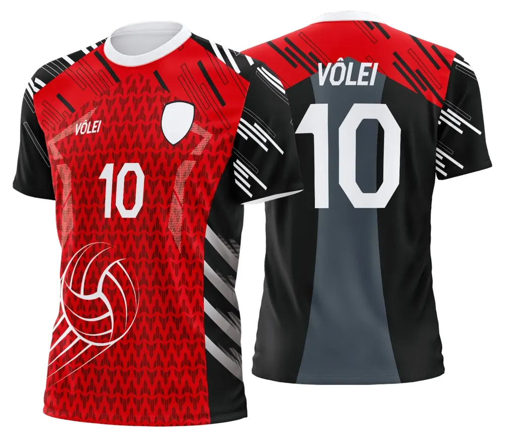 Camisa Uniforme de Vôlei Personalizado Profissional Modelo 58