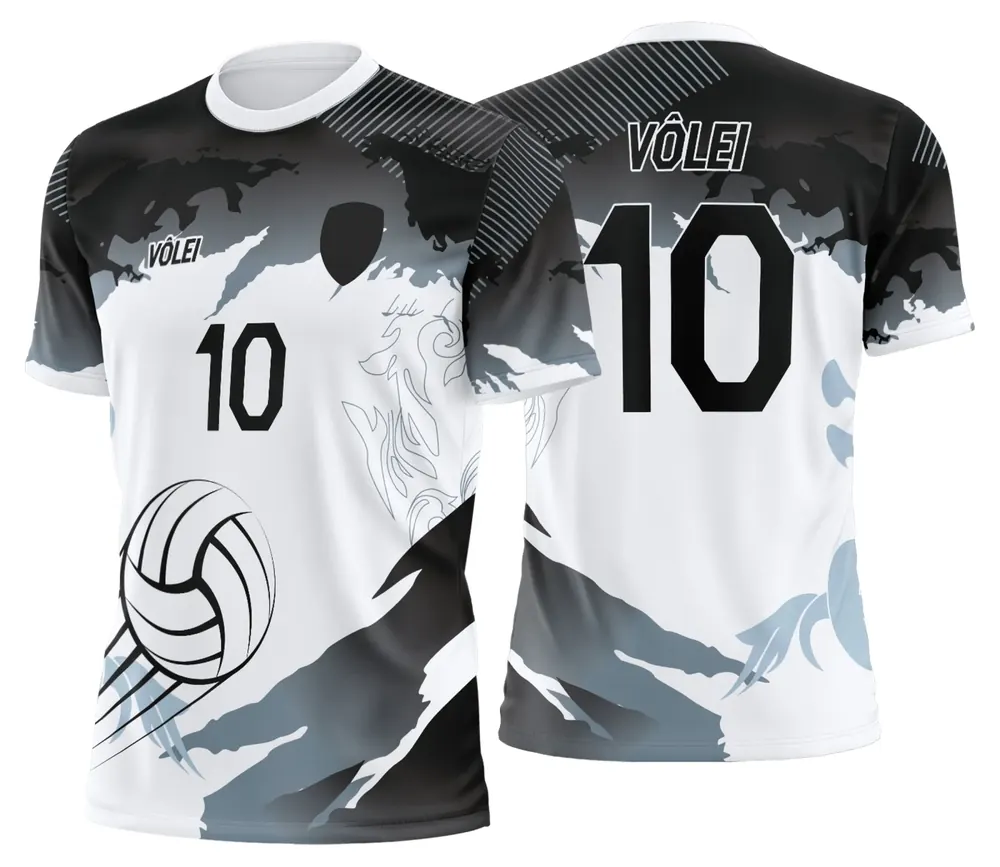 Arte Uniforme de Vôlei Personalizado Profissional Modelo 76