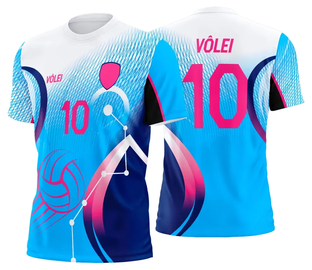 Arte Uniforme de Vôlei Personalizado Profissional Modelo 108