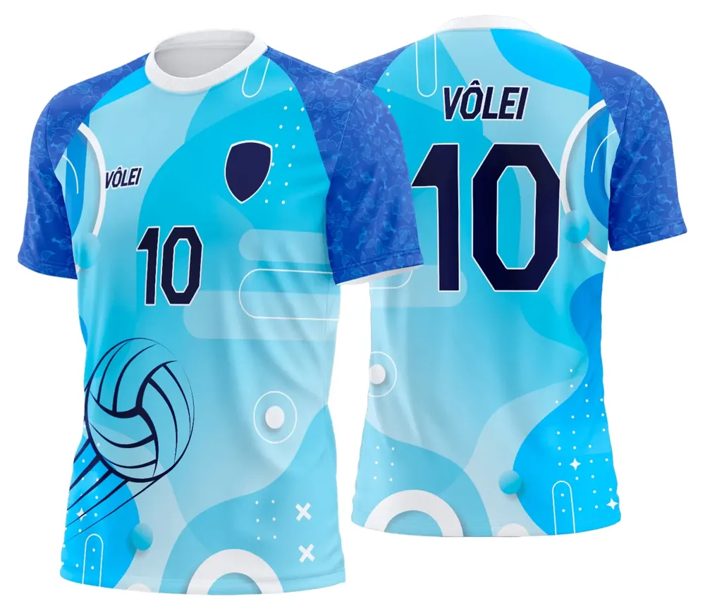 Arte Uniforme de Vôlei Personalizado Profissional Modelo 46
