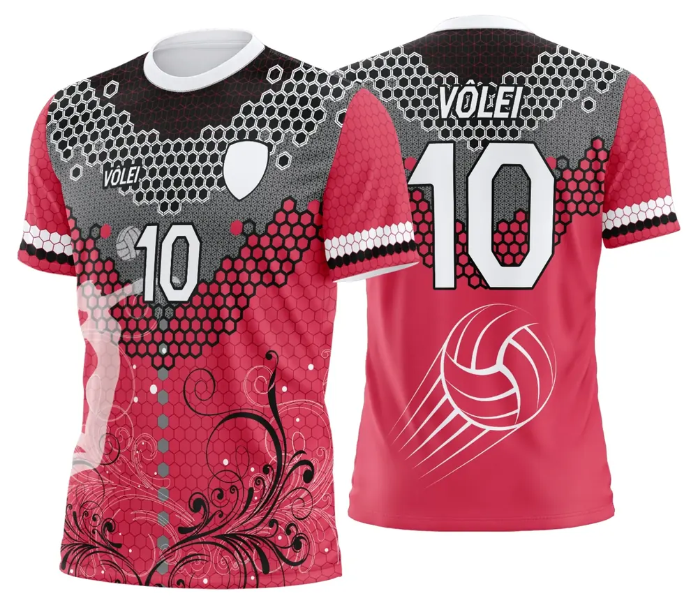 Camisa Uniforme de Vôlei Personalizado Profissional Modelo 16