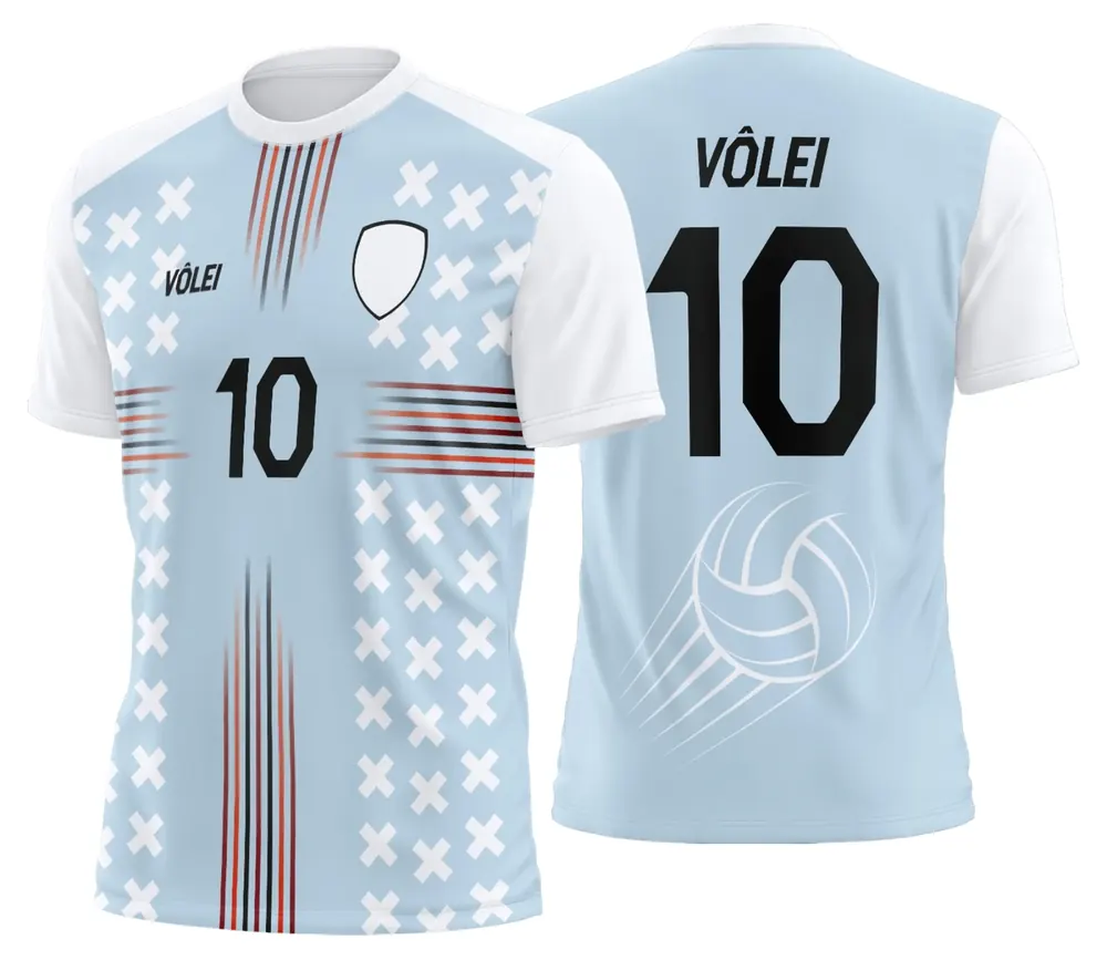 Arte Uniforme de Vôlei Personalizado Profissional Modelo 07