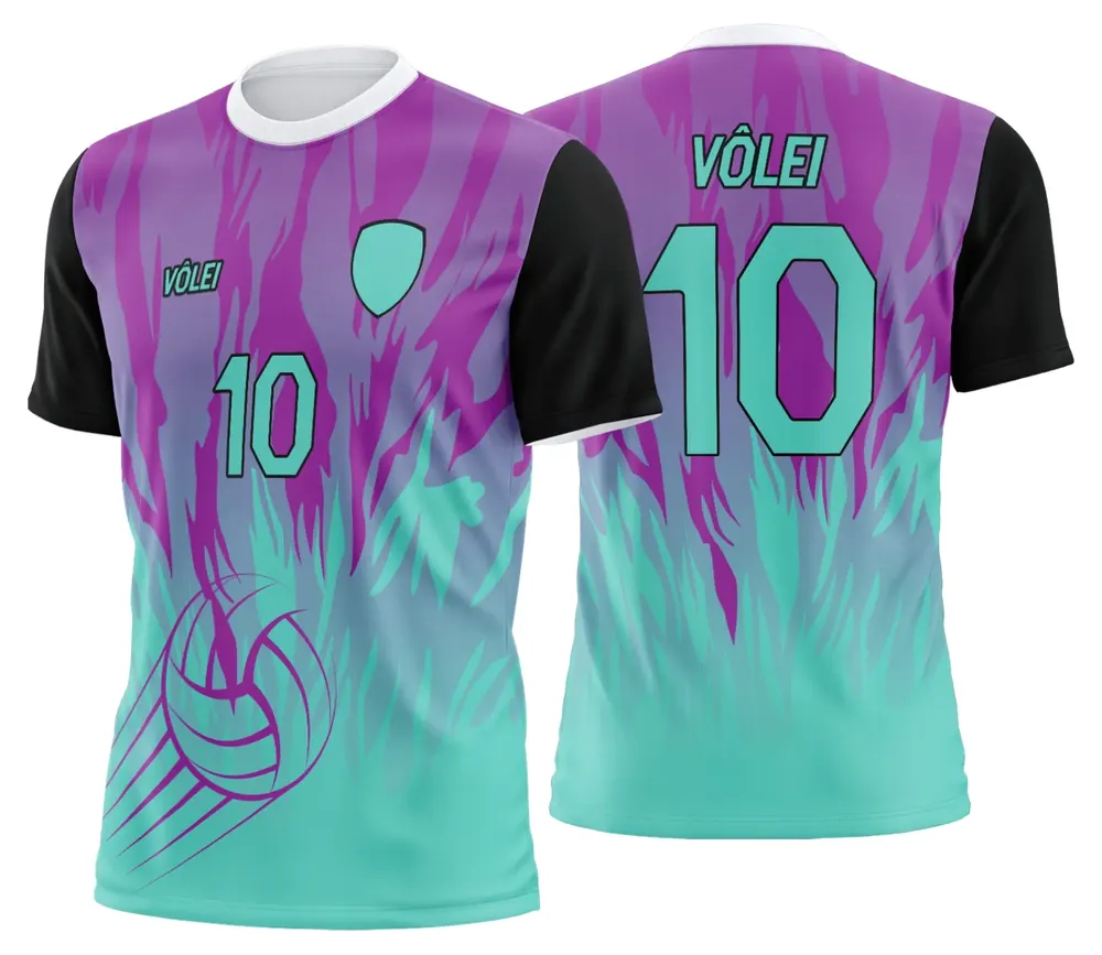 Camisa Uniforme de Vôlei Personalizado Profissional Modelo 49