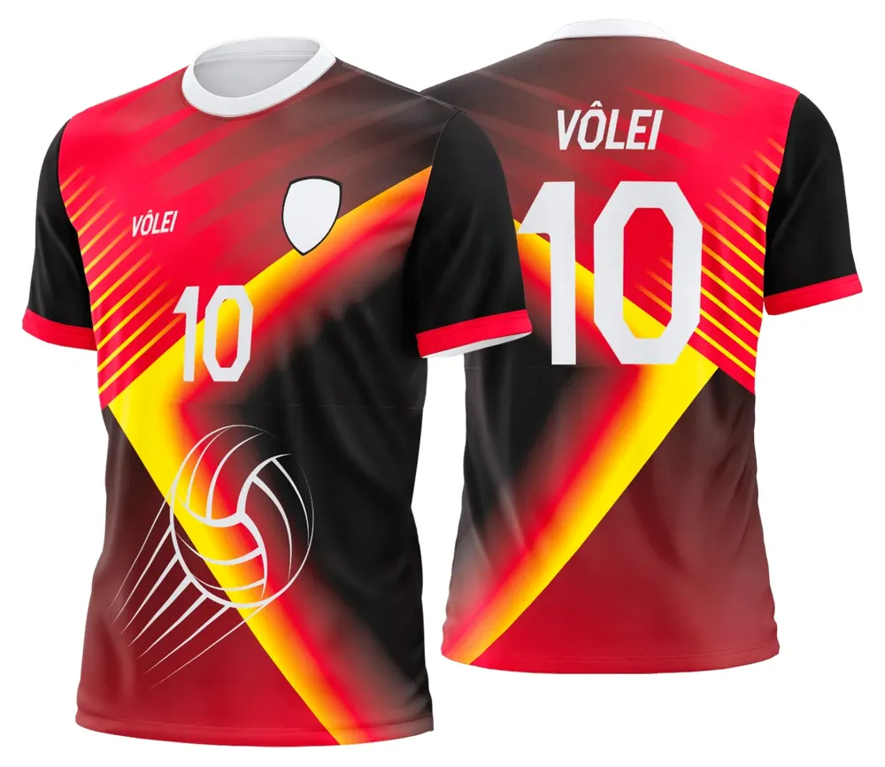 Arte Uniforme de Vôlei Personalizado Profissional Modelo 75