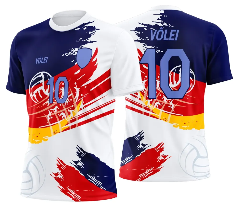 Camisa Uniforme de Vôlei Personalizado Profissional Modelo 53