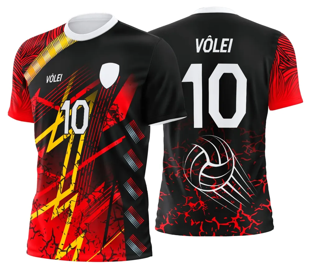 Arte Uniforme de Vôlei Personalizado Profissional Modelo 77