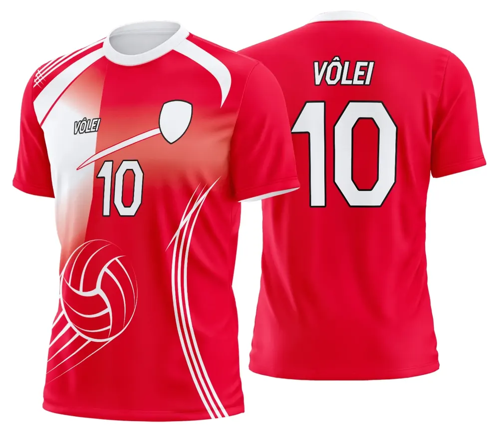 Arte Uniforme de Vôlei Personalizado Profissional Modelo 43