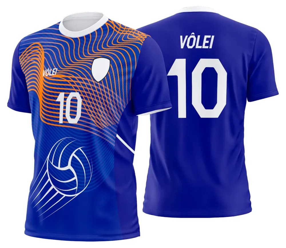 Arte Uniforme de Vôlei Personalizado Profissional Modelo 81