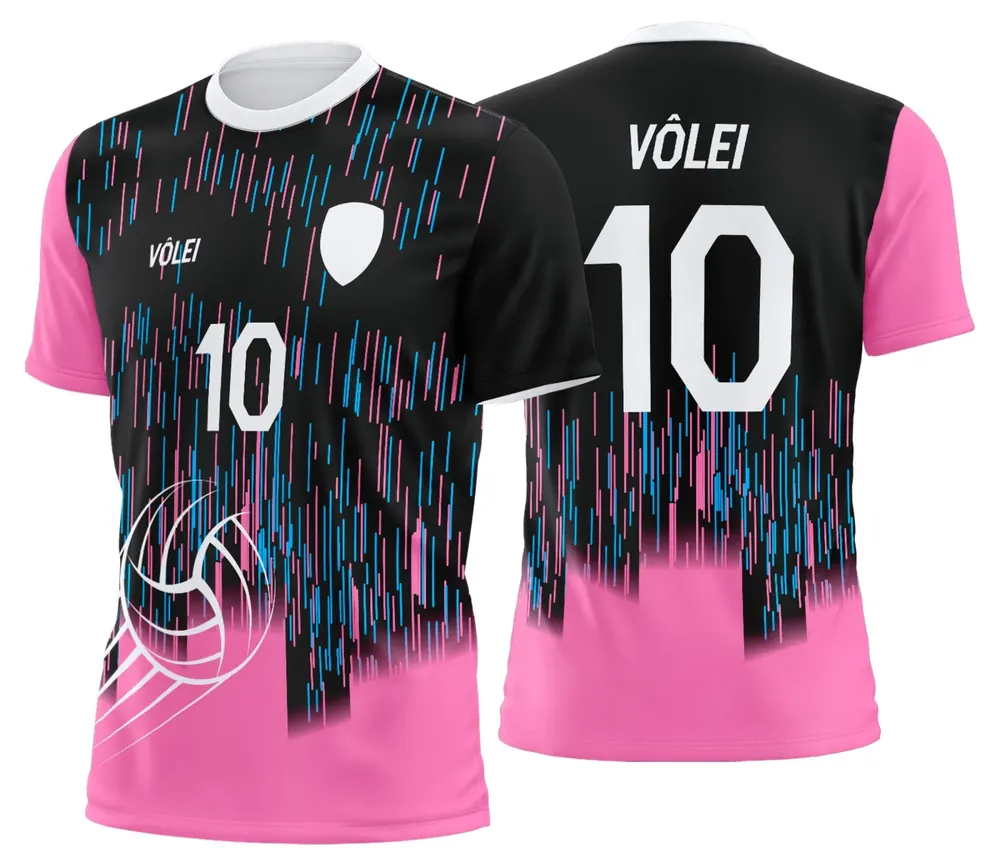Arte Uniforme de Vôlei Personalizado Profissional Modelo 79
