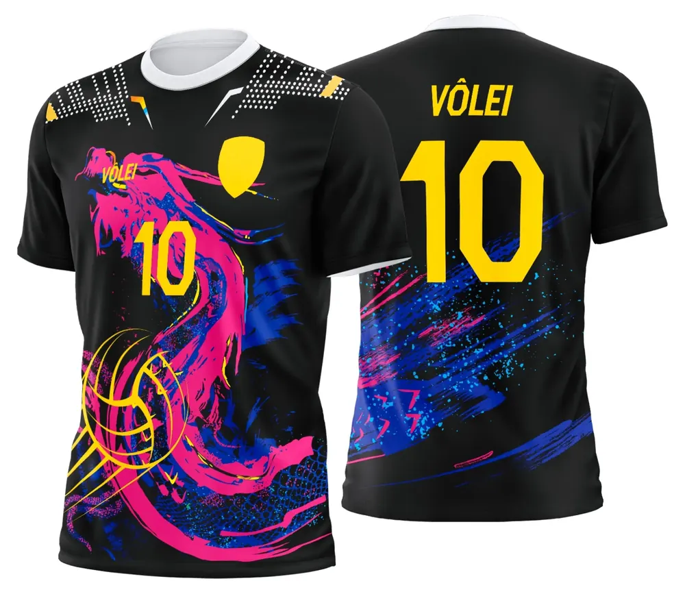 Arte Uniforme de Vôlei Personalizado Profissional Modelo 92