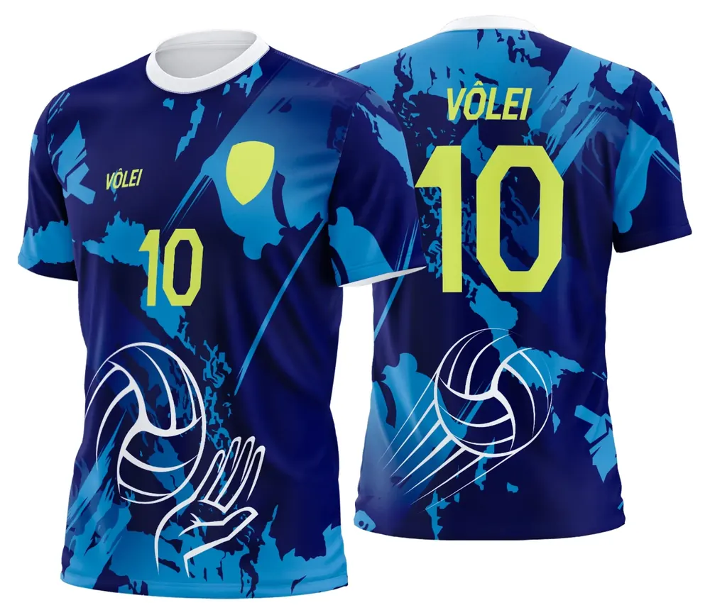 Camisa Uniforme de Vôlei Personalizado Profissional Modelo 04